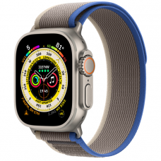 Купить Apple Watch Ultra 49 mm Titanium Case with Blue/Gray Trail Loop