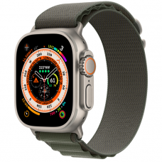 Купить Apple Watch Ultra 49 mm Titanium Case with Green Alpine Loop