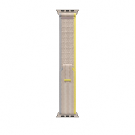 Apple Watch Ultra 49 mm Titanium Case with Yellow/Beige Trail Loop