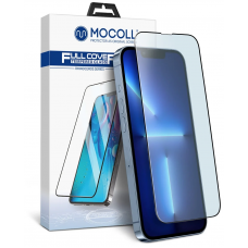 Купить Защитное стекло MOCOLL полноразмерное 2.5D для iPhone 14 Pro Max 6.7 Черное (Rhinoceros)