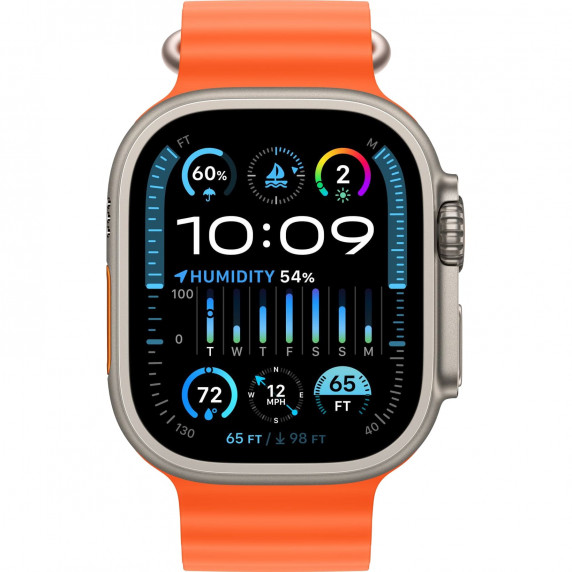 Apple Watch Ultra 2 49mm Ocean Band Orange / Titanium Case