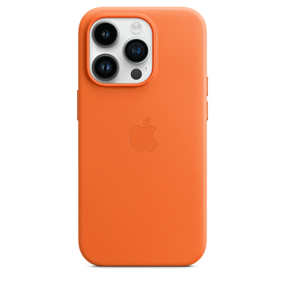 Чехол MagSafe iPhone 14 Pro Leather Wallet Cover - Orange 